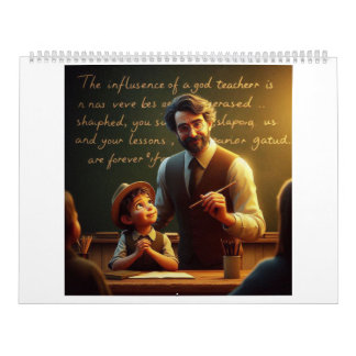 Calendário "O Dia do Professor Sentido deseja inspirar e apli