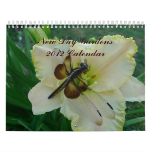 Calendário O dia novo jardina beleza do jardim de 2012