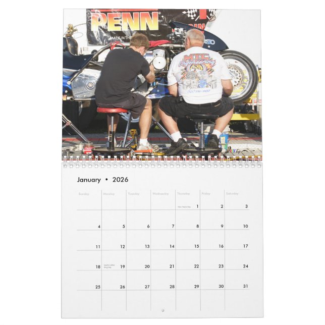 Calendário O Dragbike o mais rápido no planeta II (Jan 2026)