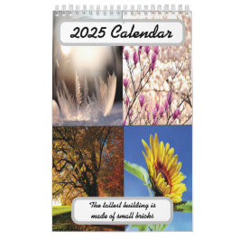 Calendário O edifício mais alto é feito de pequenos tijolos 2