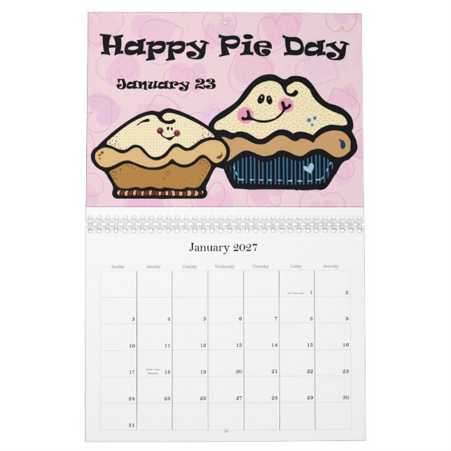 Calendário O feriado 2012 de cada dia um (Jan 2027)