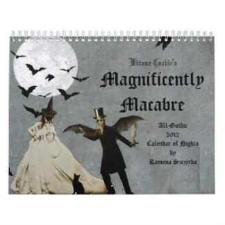 Calendário O gótico macabramente do biscoito 2012 de Winona