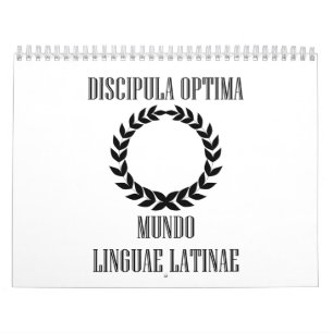 Calendário O grande estudante Latin do mundo (fêmea)