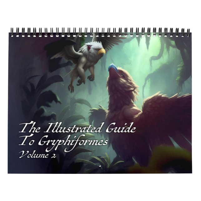 Calendário O Guia Ilustrado Para Gryphiformes Volume 2 (Capa)