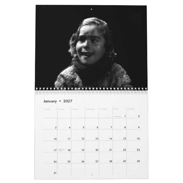 Calendário O homem que ri 1928 #2 (Jan 2027)