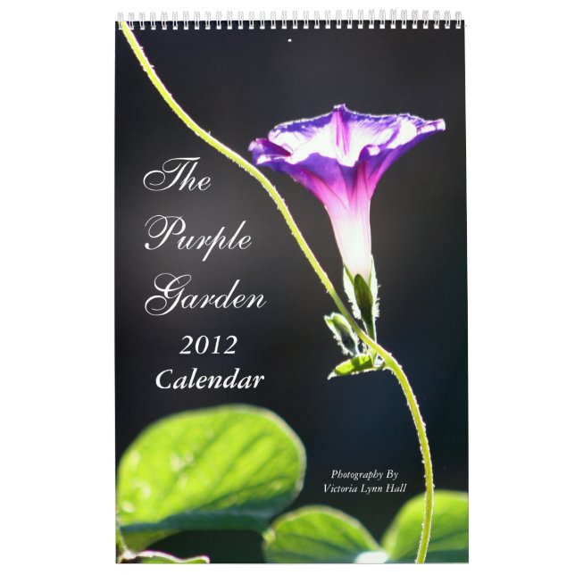 Calendário O jardim roxo 2012 (Capa)