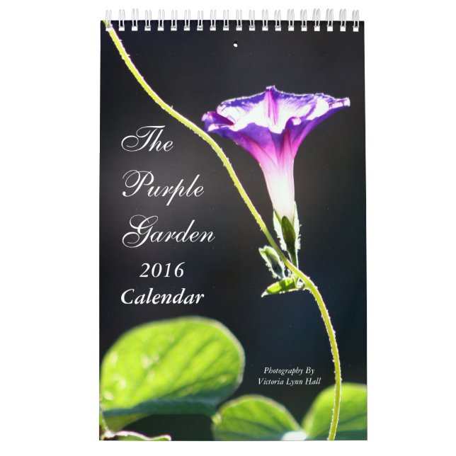 Calendário O jardim roxo 2016 (Capa)