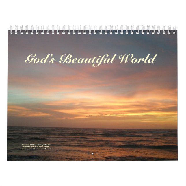 Calendário O Mundo Bonito de Deus #1 (Capa)