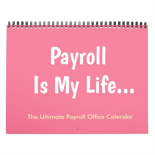 Calendário O Payroll É O Meu Escritório De Gerente De Mulhere (Capa)