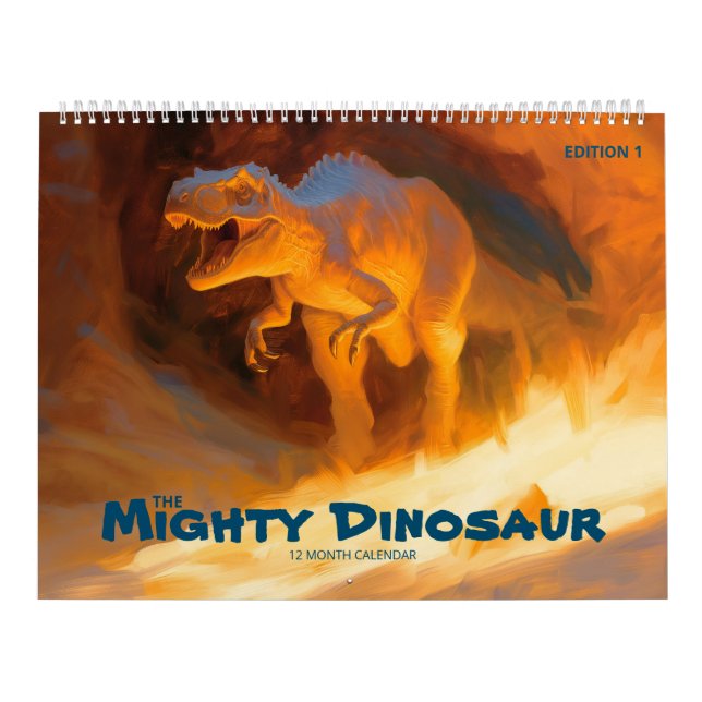 Calendário O poderoso dinossauro: edição 1 (Capa)