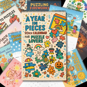 Calendário O presente de amantes da Quebra-cabeça de Jigsera 