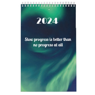 Calendário O progresso lento é melhor do que nenhum progresso