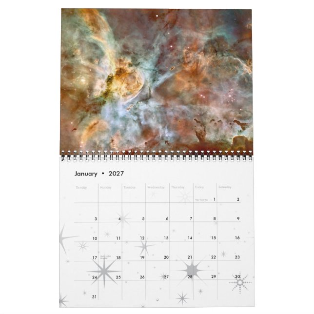 Calendário O Telescópio Espacial Hubble (Jan 2027)