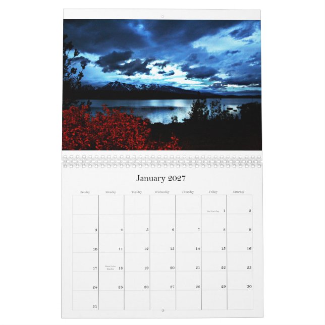 Calendário O Tetons grande (Jan 2027)