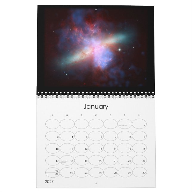 Calendário O universo (Jan 2027)