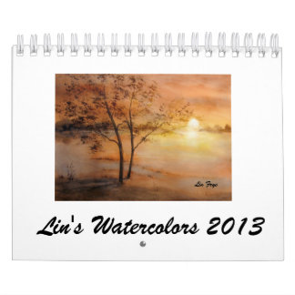 Calendário O Watercolors2013 de Lin