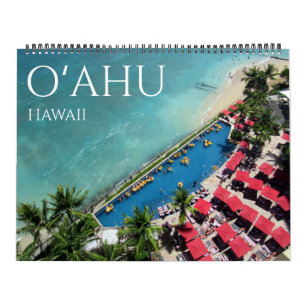 Calendário o'ahu hawaii 2025 grande