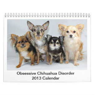 Calendário obsessivo da desordem da chihuahua 201