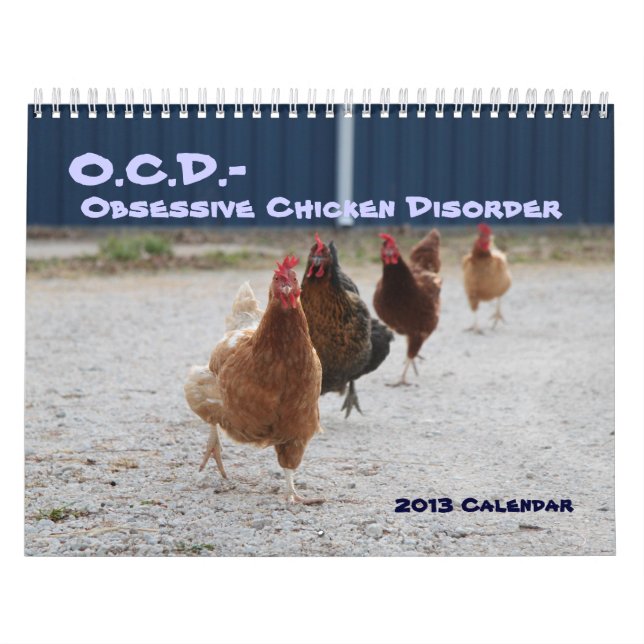 Calendário obsessivo da desordem da galinha (Capa)