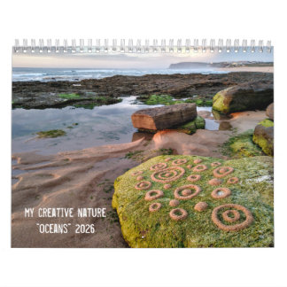 Calendário Oceano 2026 Landart pedras arte de prai