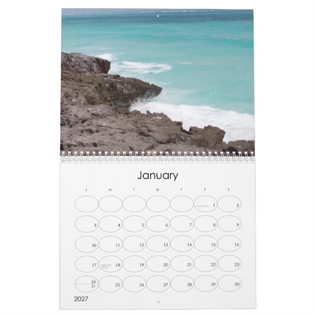 Calendário Oceanos 2009 (Jan 2027)