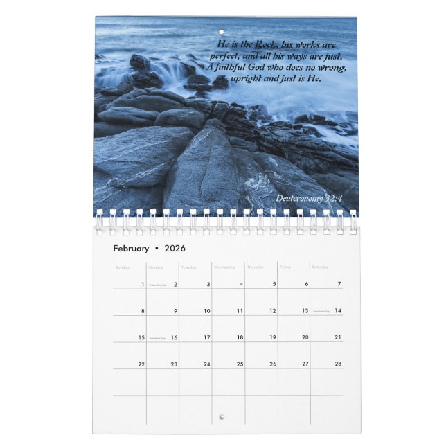 Calendário Oceans of Love 2023 Calendar (Fev 2026)