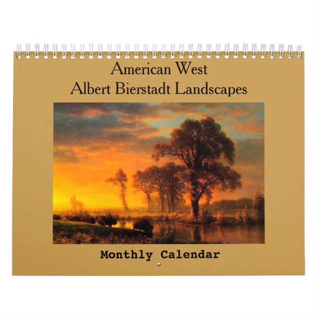 Calendário ocidental americano da paisagem (Capa)