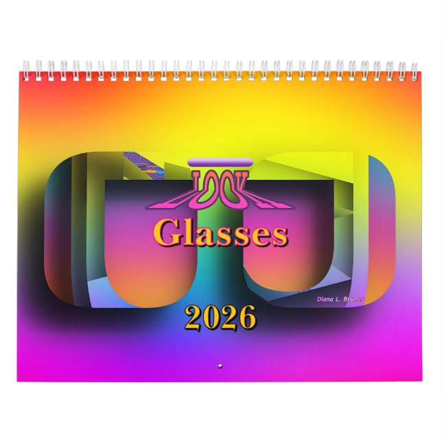 Calendário Óculos de aparência 2026 (Capa)