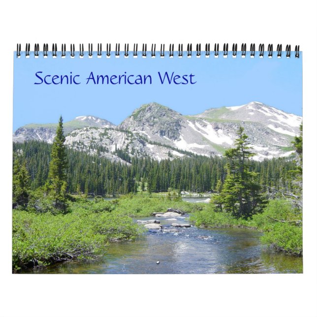 Calendário Oeste Americano Cênico (Capa)