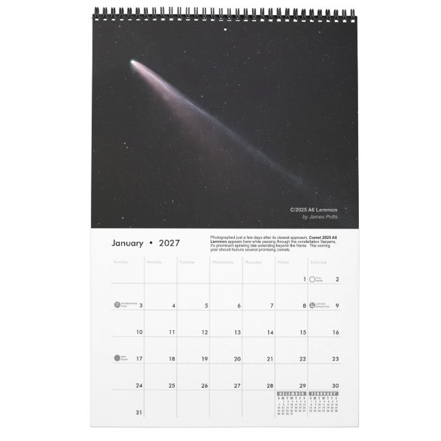 Calendário Official FWAS 2026 Member Wall Calendar - Medium (Jan 2027)