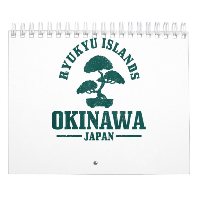 Calendário Okinawa Japão Bonsai Japonês Ryukyu Islands Gift (Capa)