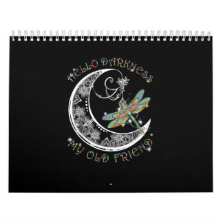 Calendário Olá Escuridão Meu Velho Amigo Dragonfly Lover