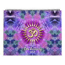 Calendário OM Artiery Yoga New Age Meditational Mandala
