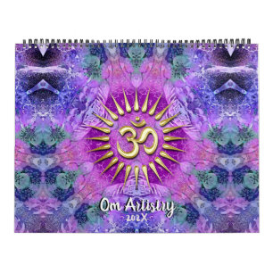 Calendário OM Artiery Yoga New Age Meditational Mandala