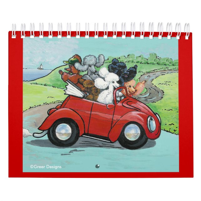 Calendário Oodles de Poodles Dog Art Calender (Capa)