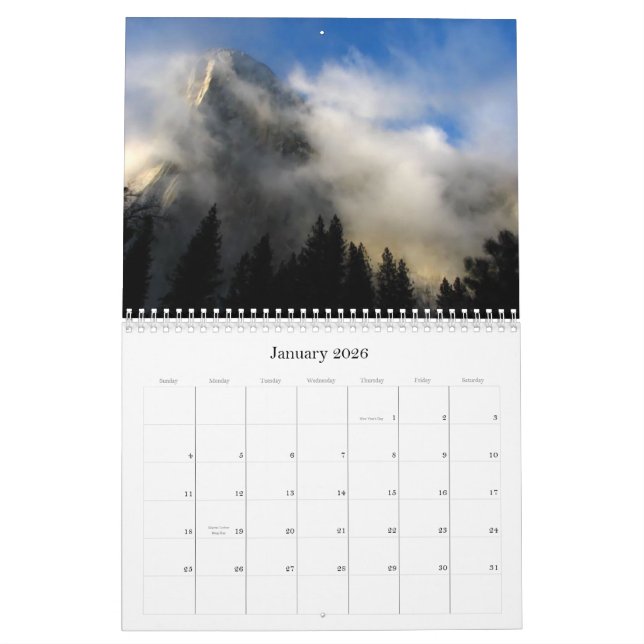 CALENDÁRIO OPINIÕES DE YOSEMITE (Jan 2026)