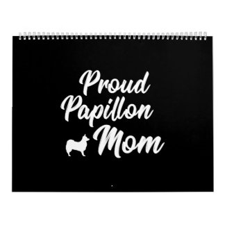 Calendário Orgulhosa Dono de Cachorro Papillon Mãe Presente
