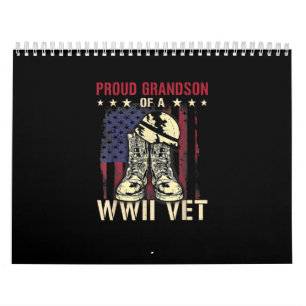 Calendário Orgulhoso Avô De Um Presente Da Guerra Mundial De