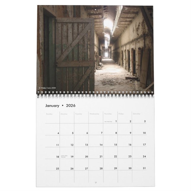 Calendário oriental 2012 da penitenciária do (Jan 2026)