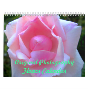 Calendário original da flor da fotografia