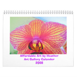 Calendário orquídea, arte disponível pela galeria Ca de