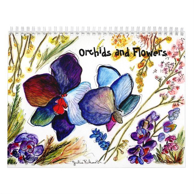 Calendário Orquídeas e outras flores (Capa)