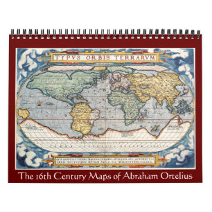 Calendário Os mapas de Abraham Ortelius 2012
