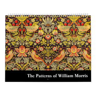 Calendário Os padrões de William Morris