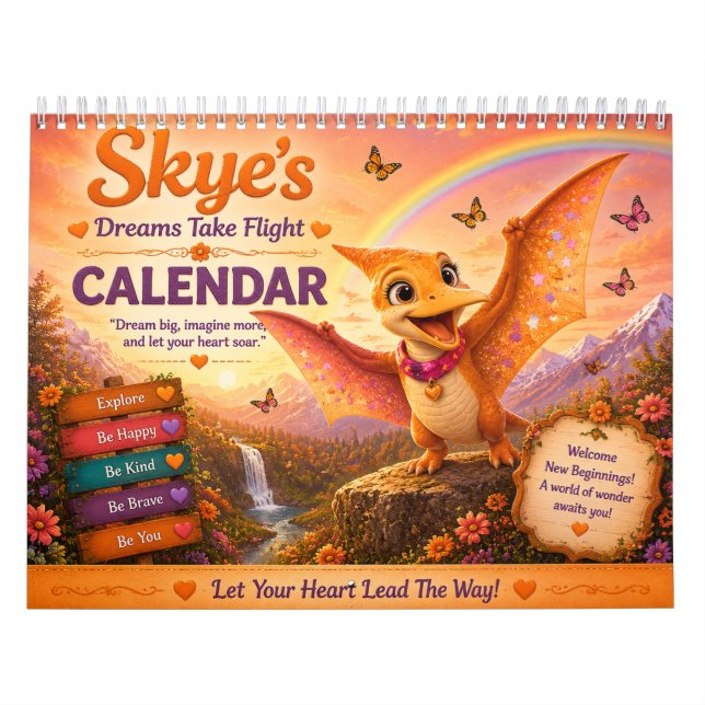 Calendário Os Sonhos de Skye Voam Alto (Capa)
