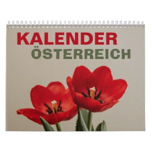Calendário Österreich Kalender mit Feiertagen Áustria 2025