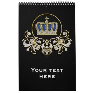Calendário Ouro Crown - luxo Real 5