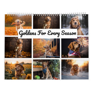Calendário Ouro Retriever Season Calandar