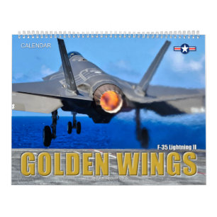 Calendário OURO WINGS F-35B/C Relâmpago II