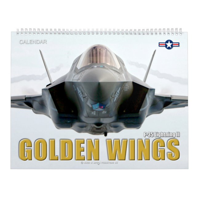 Calendário OURO WINGS F-35B/C Relâmpago II (Capa)